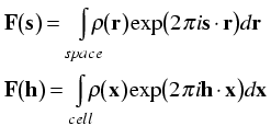 F in terms of h and x